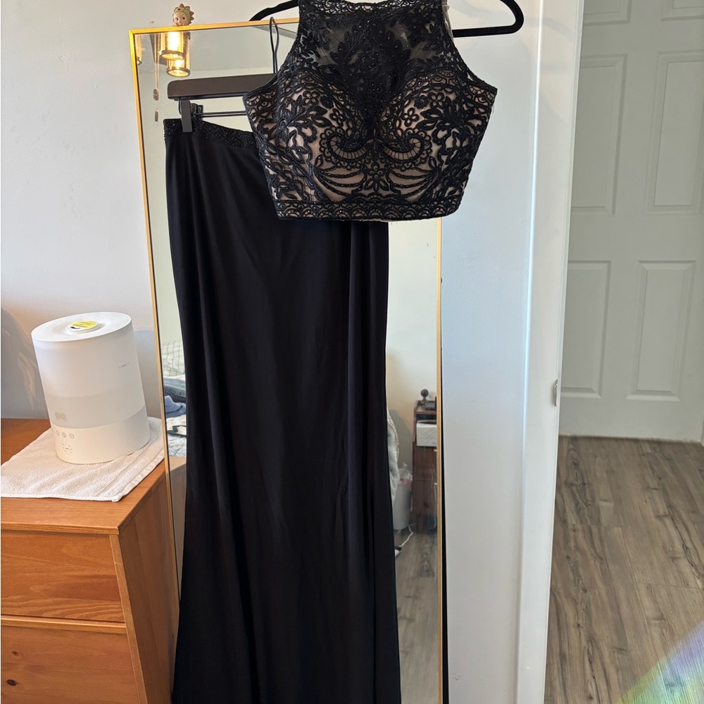 Elegant Two Piece Prom Dress